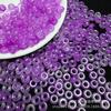 Contas de ábaco roxas de 6mm com furo grande, contas soltas para atacado, pulseira DIY, joias de jade, acessórios espaçadores, ábaco de jade