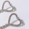Brincos de amor de borla de zircão popular moda verão strass brincos acessórios europeus e americanos brincos