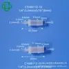 JU Jiyou al por mayor plástico diámetro igual reductor recto de paso dos vías adaptador tubo suave silicona caucho pagoda junta plástica