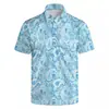 Camisas de Golf Divertidas para Hombre Camisa Polo Hawaiana Divertida Playa Hawaiana Camisa Polo de Verano