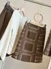 Nuevo elegante faldón midi de gamuza de estilo vintage con bordado pesado, de cintura alta, versátil, adelgazante, anti-exposición, línea A para mujer
