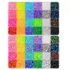 48 Grades 3mm Pedras de Gelatina, 32000 Pedras Coloridas de Resina com Fundo Plano para DIY Manual Incluindo Cola para Joias