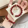 Pulsera Floral de Fresia y Limón Popular en Xiaohongshu, Súper Hada, Pulsera Floral Verde Brillante, Pulsera de Amistad para Estudiantes