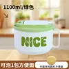 Tazón de Fideos Instantáneos Estudiante de Dormitorio con Tapa Estilo Japonés Acero Inoxidable 304 Aislamiento Térmico Gran Capacidad Cafetería Artefacto para Fideos Instantáneos
