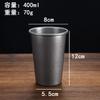 Taza de agua de acero inoxidable vintage, taza de bebida fría de una sola capa, taza de jugo antigua, taza de té, taza de boca japonesa, taza de gárgaras, taza de cerveza