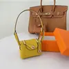 Mini Bolso Lindy Bolso con Cadena Colgante Lindo Adorno para Coche Llavero Colgante Creativo Bolso para Auriculares Bluetooth N