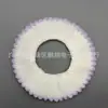 Al por mayor en stock encaje plisado de gasa de perla densa de 3 cm con bordes coloridos para dobladillos de ropa infantil, zapatos, calcetines y cuellos