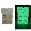 Atacado pontual 25mm dados de vinho luminosos adereços de jogo de mesa peneira dados fluorescentes para beber LOGO pode ser feito