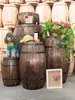 Barriles Decorativos de Roble, Barriles de Cerveza, Barriles de Vino para Exteriores de Madera Maciza, Accesorios de Exhibición para Bares y Bodegas, Accesorios para Bodas, Personalizables
