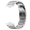 Qingfeng es Adecuado para Huawei Watch Fit3/Fit4/Fit4Pro Correa de Reloj de Acero Inoxidable Sólido de Tres Eslabones con Doble Botón