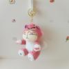 Llavero Divertido de Gato Lucifer Colgante de Peluche Creativo Gatito Bizco Adorno Colgante para Bolso Muñeco para Agarrar