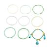 Moda Geométrica OL Pulsera para Mujer Europea y Americana Conjunto Diseño de Tejido de Cuentas de Arroz Nicho Pulsera Versátil Pulsera Personalizada