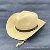 Sombrero de Vaquero Occidental para Hombre Sombrero de Paja con Protección Solar Sombrero de Sol para Playa Sombrero de Jazz de Verano Hebilla de Cinturón Sombrero de Sol para Hombres y Mujeres