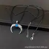Collar Colgante Ojo del Diablo Cuerno Mitología Antigua Europea y Americana Cadena de Suéter de Venta Caliente Transfronteriza Accesorios de Comercio Exterior Al por Mayor