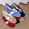Novedades de Verano ~ Zapatos de Ballet de Entrenamiento de Boca Baja Estilo Deportivo Casual para Mujer 2025 Nuevos Zapatos Mary Jane con Lazo