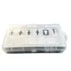 Caja de 100 piezas con hebilla para cruzar la frontera 6 hebillas de plástico fijas para coche diferentes Hebilla general para coche hebilla HE26