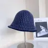 Sombrero de Pescador Jacquard de Punto con Patrón de Flechas Estilo Japonés para Mujer, Versátil Cálido Casual de Invierno, Hace que la Cara Parezca Más Pequeña
