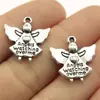 20x 19mm 1,9g multicolor atacado acessórios de vestuário pingente figura de anjo pingente de anjo