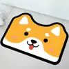 Tapete de Chão para Banheiro Desenho Animado Formato Especial Lama Diatomácea Absorvente Secagem Rápida Antiderrapante Doméstico Tapete para Pés de Banheiro Tapete de Porta de Banheiro