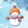 Acrílico de Natal 2D Boneco de Neve Árvore de Natal Enfeites Pendentes Carro Espelho Retrovisor Mochila Charms