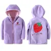 Casaco Infantil de Lã Outono e Inverno Novo Meninos e Meninas Bebê Lã Casaco Infantil Roupa Casual Coreana