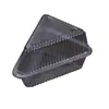 K58 Caixa Triângulo Atacado Caixa Triangular para Embalagem de Bolo Caixa para Mousse e Confeitaria Caixa Descartável de Plástico