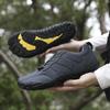 2025 Invierno Transfronterizo Nuevos Zapatos de Algodón Cálidos con Forro de Polar de Cinco Dedos para Correr al Aire Libre Ciclismo Ligero Botas para Hombre Venta Directa