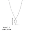 Collar con anillo microincrustado para mujer, cadena para clavícula de nicho, nueva explosión 2025, lujo ligero, alta gama, accesorios de cadena para suéter, versátil