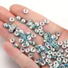Accesorios para Joyería DIY Anillo de Taladro de Color Pulsera de Cuentas con Pedrería Anillo Espaciador de Diamantes Rueda Anillo 6mmV109