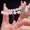 Nueva Pulsera de Cristal Rosa para Mujer Nicho de Alta Gama Calabaza Cuentas de la Suerte Nuevo Estilo Chino Moda Nacional Pulsera de Cuentas Pulsera para Novia