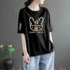 Artículos de excedente de comercio exterior transfronterizo de marcas famosas, con etiquetas retiradas, devueltos de la tienda, camiseta casual simple de manga corta holgada para adelgazar de comercio exterior, cuello redondo