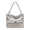Nova Bolsa de Motocicleta da Moda de Grande Capacidade Estilo Coreano 2025 para Mulheres, Bolsa de Ombro Transversal Simples e Estilosa, Bolsa de Mão Casual Tote