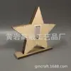 Suministro Nueva Decoración para el Hogar Artesanía de Madera Regalos Festival Fantasma Halloween Forma de Estrella de Cinco Puntas Adornos con Luz LED