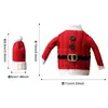 Novas decorações de Natal transfronteiriças: Capa de mesa para garrafa de vinho vermelha, Papai Noel, decorações de Rodolfo sem rosto
