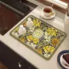 Mantel Estilo Nórdico Transfronterizo Tapete Drenaje Cocina Tapete Absorbente de Lodo Diatomeas Barra de Té Tela Tecnológica Aislante No Lavable Tapete Antideslizante