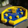 Roda Gigante Inflável Giratória Multijogador Comercial Atividade Divertida de Team Building Eliminadora de Obstáculos Inflável Jogo Inflável