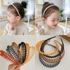 Diadema infantil con flequillo de verano para niñas, accesorio para el cabello con pinza dentada antideslizante, diadema de princesa, accesorios para el cabello