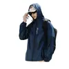 Ropa de protección solar para pesca al aire libre en verano para hombres, chaqueta ligera de seda helada transpirable con capucha anti-UV para ciclismo
