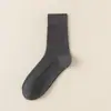 Calcetines de media pantorrilla para hombre, algodón puro, primavera y otoño, de doble aguja, calcetines 100% algodón para hombre, calcetines de algodón al por mayor, para hombre, antiolor, absorción de sudor, calcetines largos
