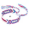 Popular en Europa y América: Pulseras Tejidas Arcoíris Hechas a Mano en Estilo Étnico Nepalí, Venta al por Mayor de Joyería