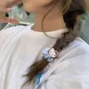 Linda Diadema de Gatito a Cuadros Dulce Chica Ins Chica Suave Banda para la Cabeza de Intestino Delgado Coleta Cuerda para el Cabello de Goma Simple Accesorios para el Cabello