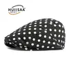 Gorra Retro de Puntos Estilo Japonés para Mujer, Boina Reversible de Punto, Gorra de Béisbol Versátil que Reduce la Edad, Moderna