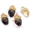Estilo Gótico Retro Calavera Corazón Cruz Goteando Aceite DIY Aleación Joyería Accesorios Pulsera Collar Colgante W273