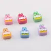 Cuento de Hadas Lindo Pastel Cereza Goteo de Aceite Acrílico Cuentas Sueltas DIY Material para Accesorios de Cabello Hechos a Mano