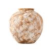 Jarrón Grande de Cerámica Estilo Retro Wabi-Sabi Shumen para Flores Secas, Adorno de Alta Gama para Arreglos Florales de Sala de Estar y Entrada