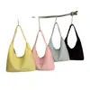 Bolso de Lona de un Solo Hombro, Bolso Tote de Calidad Transfronteriza para el Trabajo, Bolso de un Solo Hombro, Bolso para Mujer, Nylon, Se Puede Imprimir con Texto, Impreso con Logo Según Imagen