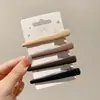 Pin de Flequillo Lateral de Gama Alta Estilo Coreano con un Corazón Femenino, Pinza de Pato de Color Contrastante, Pasador Dopamina Lindo, Pinza para el Cabello Exquisita