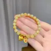 Pulseira de Olho de Gato Enrolado Gordinha da Sorte para Mulheres, Novo Design de Nicho de Luxo Leve, Traz Riqueza e Tesouro, Pulseira da Sorte, Presente para Mulheres