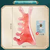 Resina cuatro en uno peine masajeador multifuncional para el cuero cabelludo cabeza de resina terapia capilar dragado de meridianos artefacto raspado facial