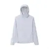 Ropa de Protección Solar para Hombres y Mujeres en Verano, Cárdigan Ligero con Capucha y Cremallera, Sombrero Solar Oversize para Exteriores, Ropa de Protección Solar Tejida UPF50+